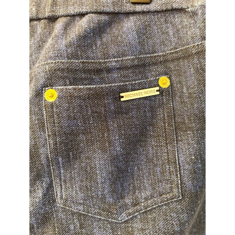 Michael Kors High Rise Denim Leggings Blue Jeggings - Picture 6 of 7